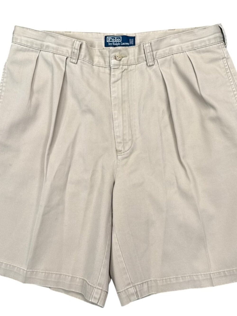 Polo Ralph Lauren Tyler Short Men's 36 Khaki Chino Pleated Shorts
